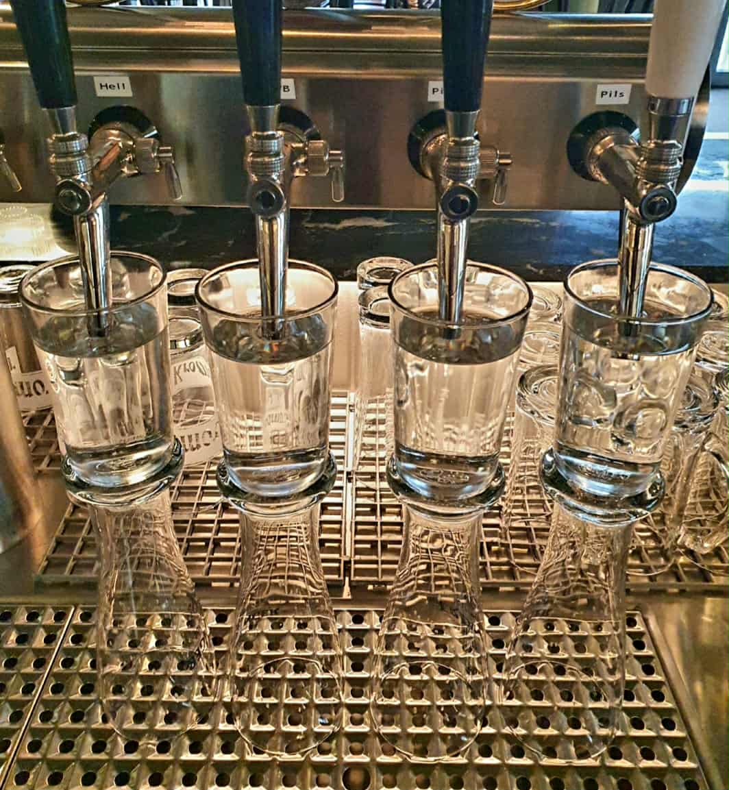 Tägliche Zapfhahnreinigung