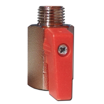 CO2 Absperrventil, 1/4" BSP IG x 1/4" BSP AG