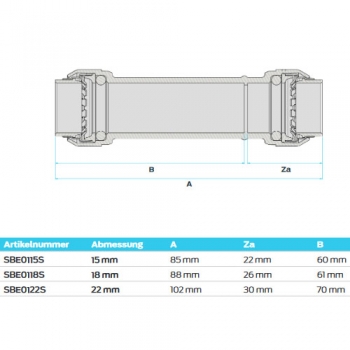 SharkBite Reparatur Verbinder SBE0122S