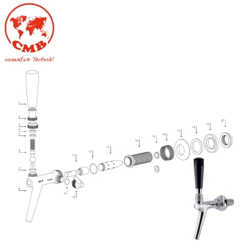 Ersatzteile für Kompensatorschankhahn CM10 von CMB