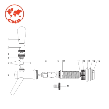 Ersatzteile für Kolbenschankhahn CMB V20