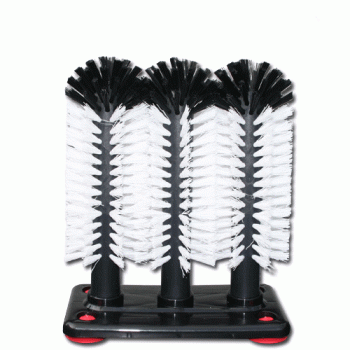 3-teilige Gläserspülbürste 18 cm