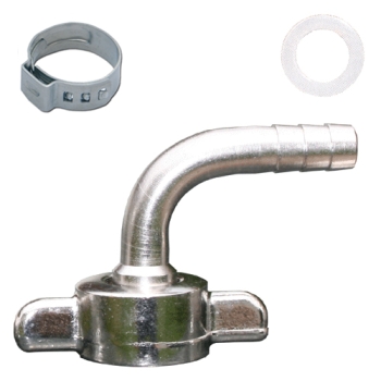 5/8" Verschraubung mit Schlauchtülle aus Edelstahl #2