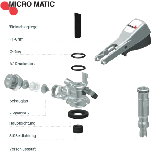 Ersatzteil zu Kombizapfkopf Micro Matic / HIWI