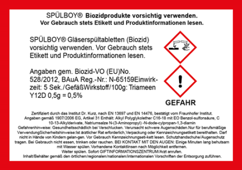 Spülboy NU Gläserspültabletten, 500g