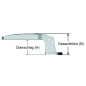 Preview: Scharnier 4480 Metall, verchromt