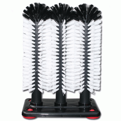 3-teilige Gläserspülbürste 25 cm