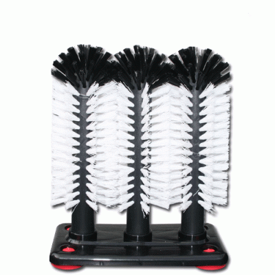 3-teilige Gläserspülbürste 18 cm