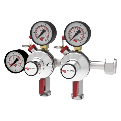7/7 bar CO2 Kombi-Druckminderer von Micro Matic - Premium Plus