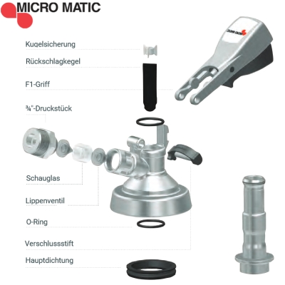 Micro Lenkknauf kompl.  Ersatzteile & Zubehör