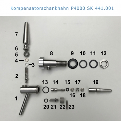 Ersatzteile für Kompensatorschankhahn SK 441.001 Modell P4000