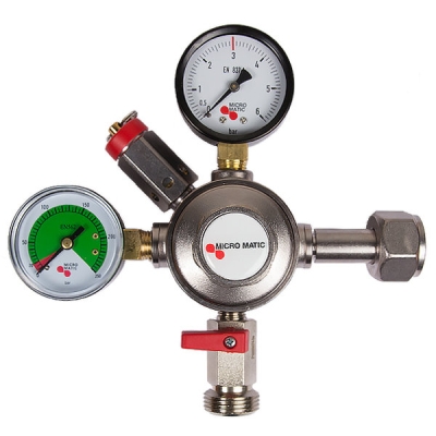 3 bar CO2 Druckminderer 1-leitig / Micro Matic