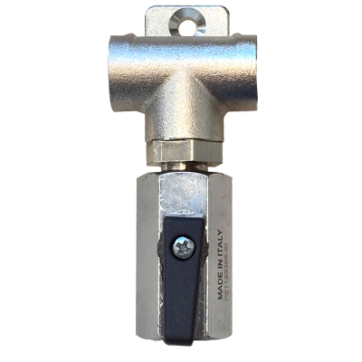 Wandverteiler mit Absperrventil 3 x 1/4" Innengewinde