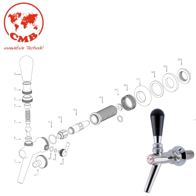 Ersatzteile für CMB Modell V10 ab 2016 - Kompensatorschankhahn