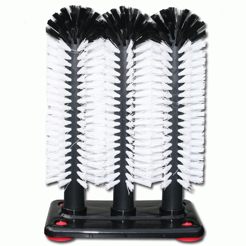 3-teilige Gläserspülbürste 25 cm