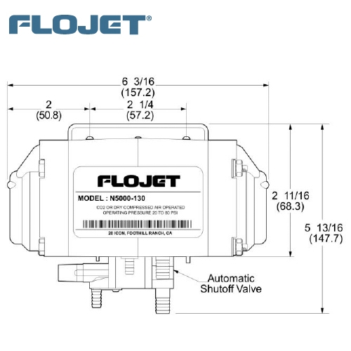 Flojet Bag-in-Box-Pumpe, Serie T5000